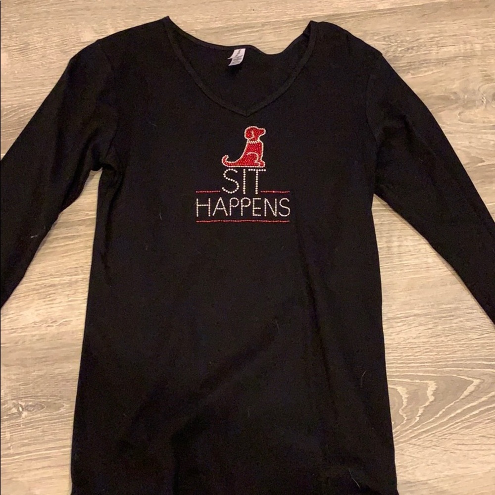 Sit happens, dog mom shirt